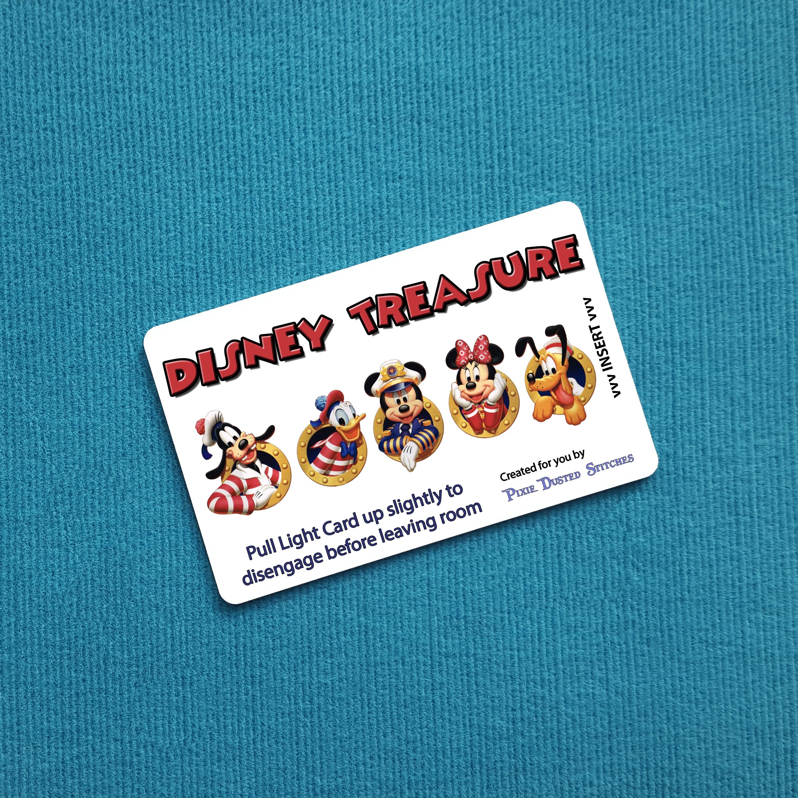 Disney Cruise Light Card® Mickey Minnie Donald Goofy Pluto in