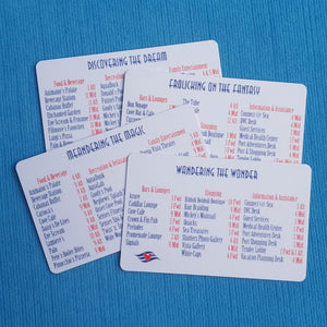 DCL - Deck Locator - Deck Finder - Wayfinder Cards - Disney Cruise - Dream - Fantasy - Magic - Wonder - FE Gift - Fish Extender