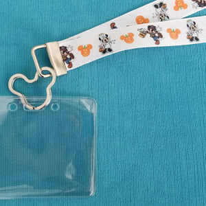 Disney World Lanyard - KTTW Card Holder - Halloween Costumes - Mickey&#39;s Not so Scary Halloween Party - Non-scratchy - Child or Adult