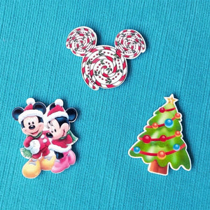 Christmas Mickey & Minnie Magnet Set for Fish Extender Gift Disney Cruise FE Gift