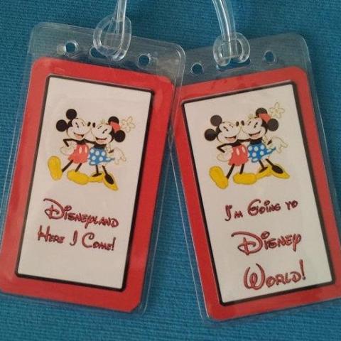 Set of Two Custom Luggage Tags – Pixie Dusted Stitches