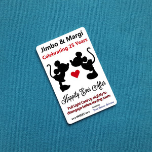 Disney Cruise Light Card® -  Anniversary - Kissing Mickey & Minnie