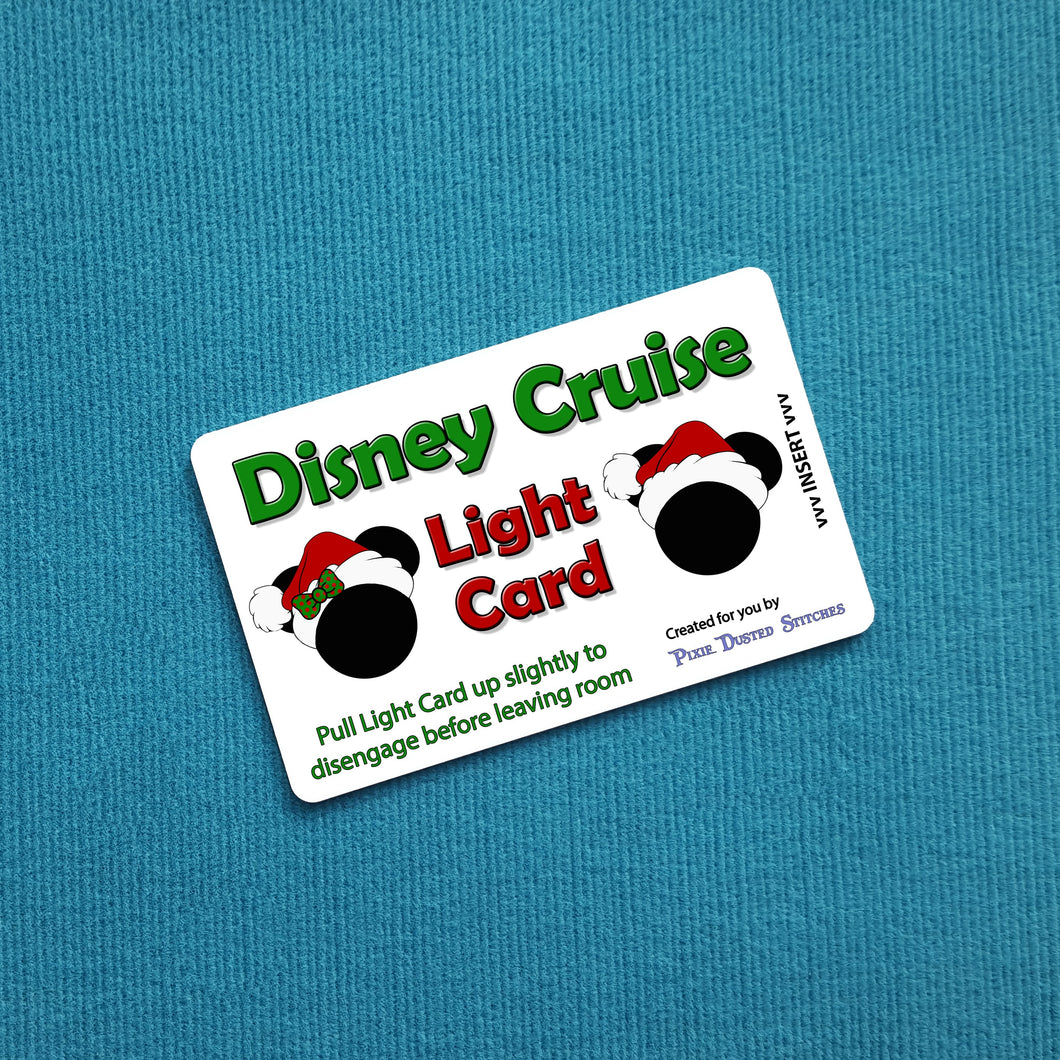 Holiday Mickey and Minnie Disney Cruise Light Card®