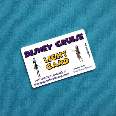 Jack Skellington & Sally Nightmare Before Christmas Disney Cruise Light Card®