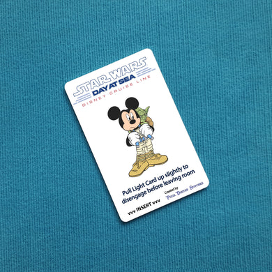 Mickey and Yoda Star Wars Day at Sea Disney Cruise Light Card®