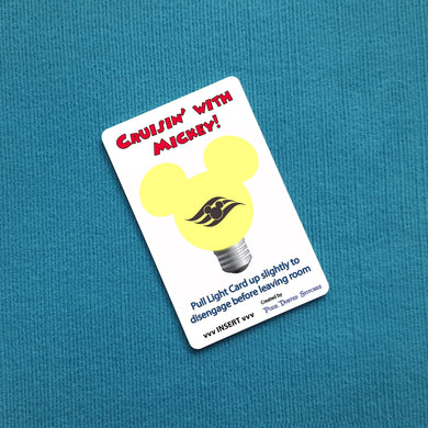 Mickey Lightbulb DCL Disney Cruise Light Card®
