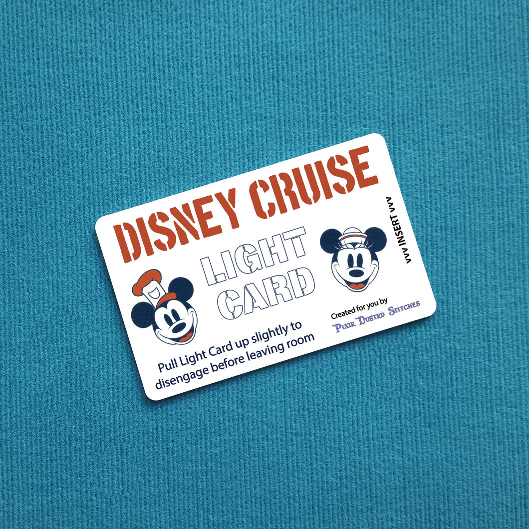 Stencil Steamboat Willie & Sailor Minnie Faces - Disney Cruise Light Card®