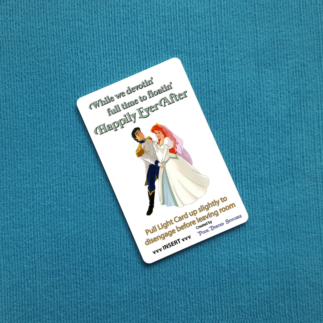 Disney Cruise Light Card® - Wedding - Ariel & Eric - Happily Ever After