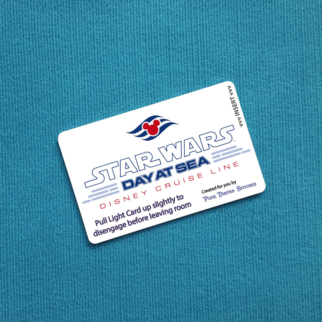 Star Wars Day at Sea DCL Logo Disney Cruise Light Card®