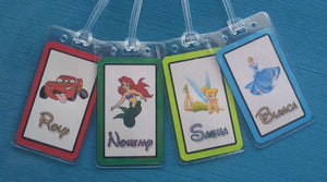 Set of Four Personalized Luggage Tags