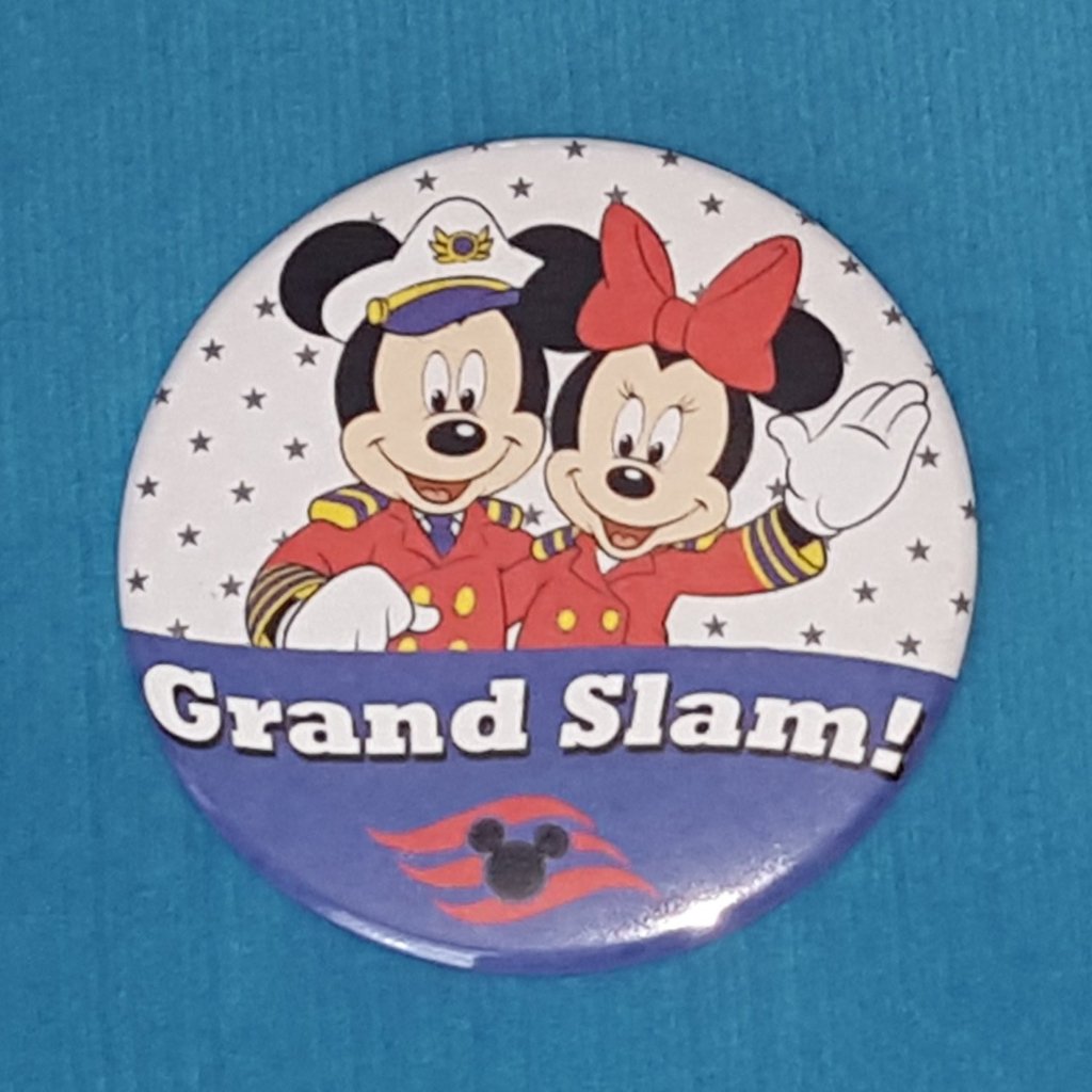 Disney Cruise Grand Slam - DCL Grand Slam - Celebration Button - Celebration Magnet - Celebration Pin - Mickey & Minnie - Door Magnet