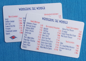 DCL - Deck Locator - Deck Finder - Wayfinder Cards - Disney Cruise - Dream - Fantasy - Magic - Wonder - FE Gift - Fish Extender