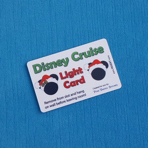Holiday Mickey and Minnie Disney Cruise Light Card® card key switch activator for Fish Extender FE Gift DCL