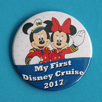 Disney Cruise - "My First Disney Cruise" - 2018 - 2019 - Fish Extender - FE Gift - Celebration Button - Celebration Magnet - Pin Back Button