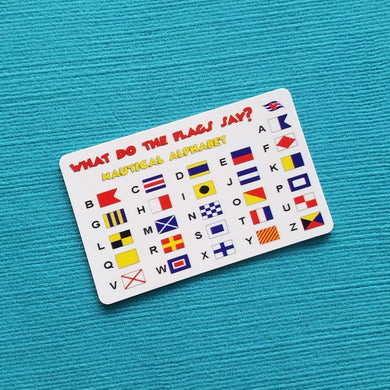 Disney Cruise Fish Extender Gift - FE Gift - Flag Decoder - Nautical Flag Alphabet Card - DCL FE Gift