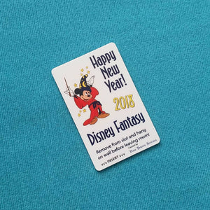New Year&#39;s Sorcerer Mickey DCL Disney Cruise Light Card® card key switch activator for Fish Extender FE Gift 2019 2020