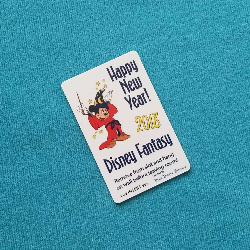 New Year's Sorcerer Mickey DCL Disney Cruise Light Card® card key switch activator for Fish Extender FE Gift 2019 2020