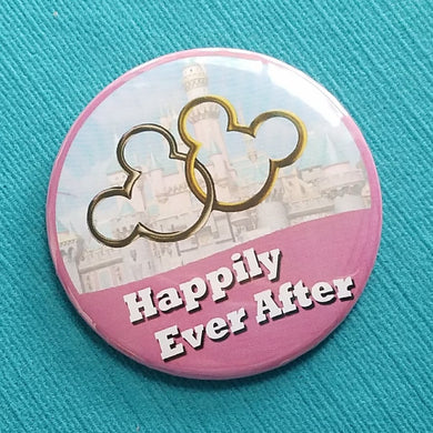 Happily Ever After - Disney Cruise - Disney World - Disneyland - Celebration Button - Celebration Pin - Door Magnet