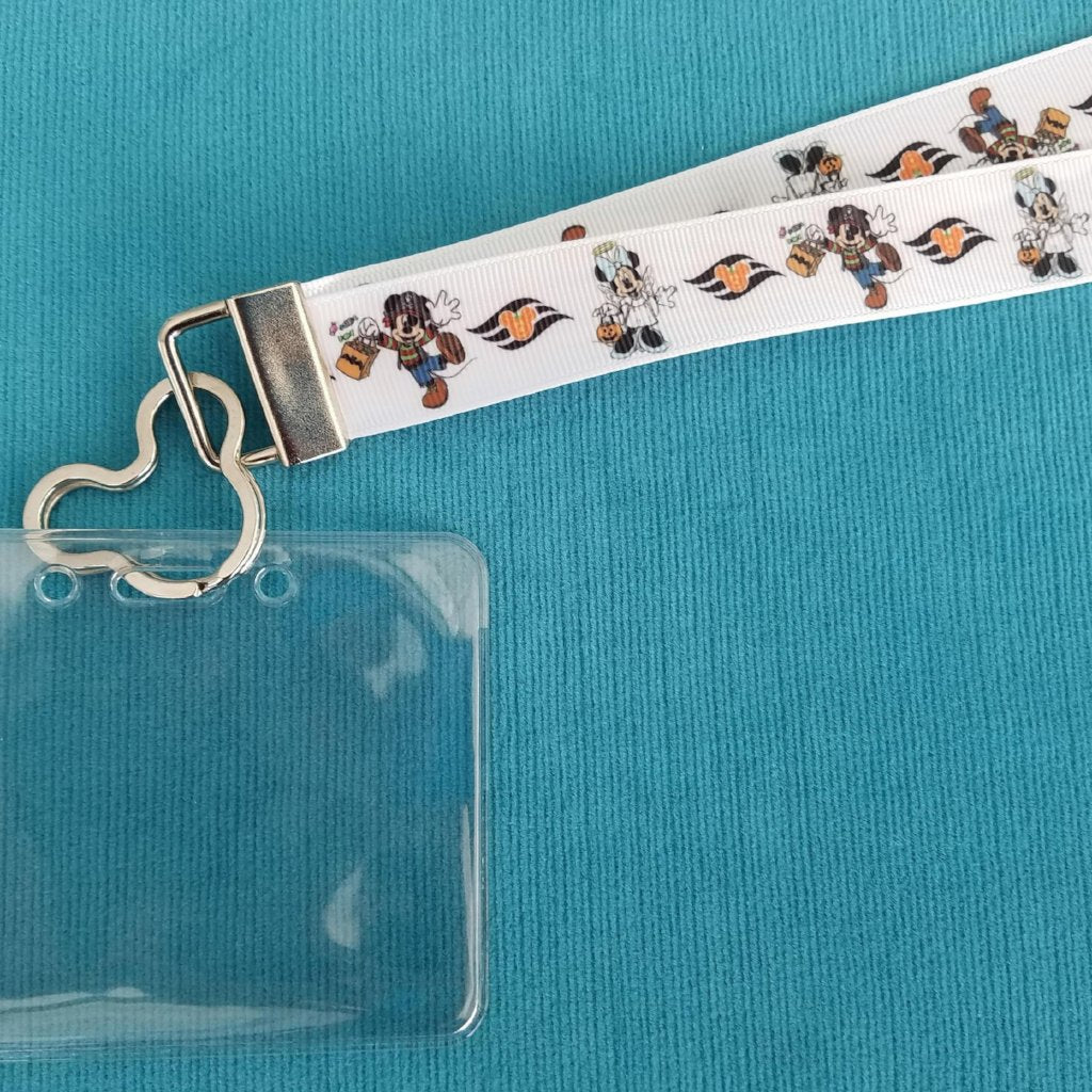 Disney Lanyard - KTTW Card Holder - Halloween Cruise - DCL - Halloween on the High Seas - Non-scratchy - Child or Adult