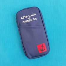 Keep Calm and Cruise On - Passport Holder - Document Organizer - Cruise Gift - Celebrity - Carnival - Royal Caribbean - Norwegian - Princess