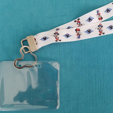 Disney Cruise Lanyard - DCL - Patriotic Mickey & Minnie - 4th of July - Independence Day - Non-scratchy - Child or Adult