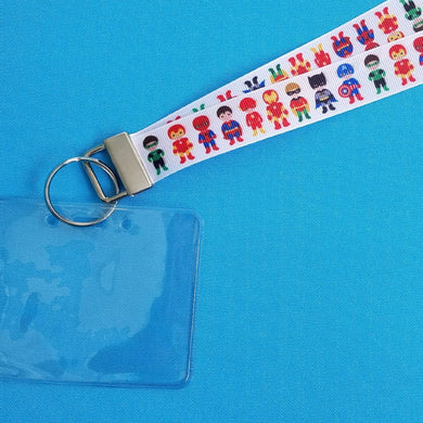 Disney Lanyard - for KTTW Card - Cute Superheros - Cartoon Superheros - Non-scratchy - Child or Adult