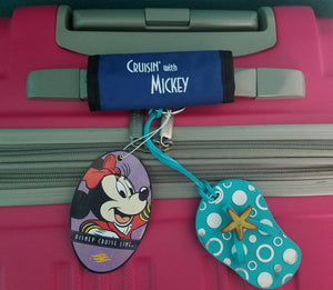 Disney Cruise Luggage Wrap - Cruisin&#39; with Mickey - Find me Luggage Handle Wrap - Luggage Spotter - DCL Fish Extender - FE Gift