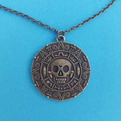 Disney Cruise Fish Extender FE Gift - Pirates of the Caribbean Aztec Coin Necklace - Pirates IN the Caribbean - Boys Teens Men