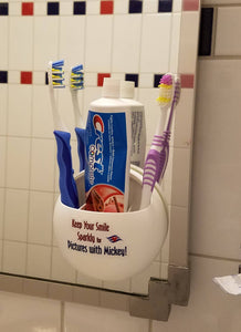 Disney Cruise - Parks -  Toothbrush Holder - Suction Mounted - Disney Cruise DCLFish Extender Gift - FE Gift - Disney World WDW - Disneyland