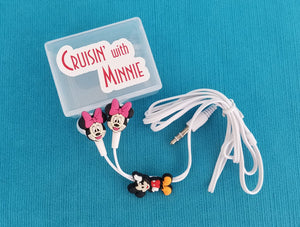 Cruisin&#39; with Mickey - Cruisin&#39; with Minnie-  Earbuds & Case - Fish Extender Gift - Earphones - Disney Cruise FE Gift