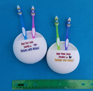 Disney Cruise - Parks -  Toothbrush Holder - Suction Mounted - Disney Cruise DCLFish Extender Gift - FE Gift - Disney World WDW - Disneyland