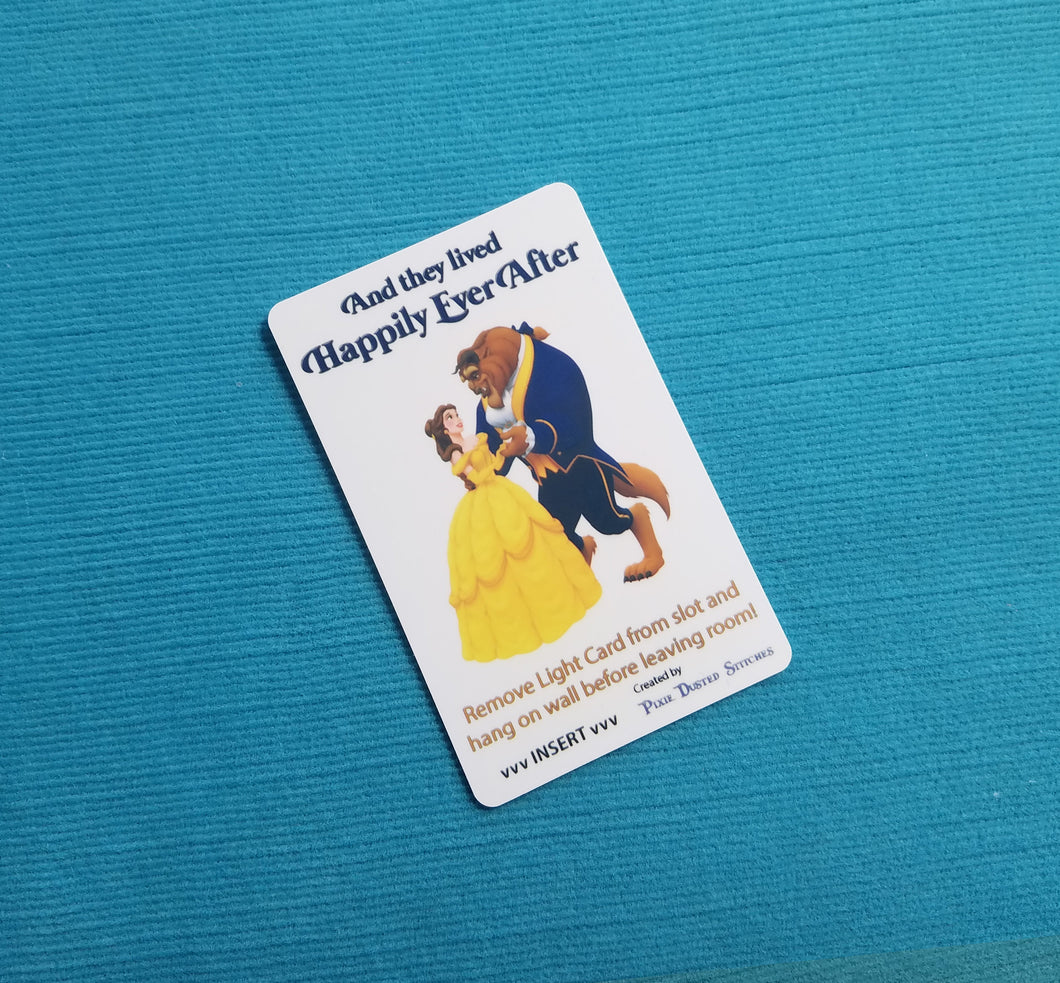 Disney Cruise Light Card® - Beauty & the Beast - magic card key switch activator for Fish Extender FE Gift DCL