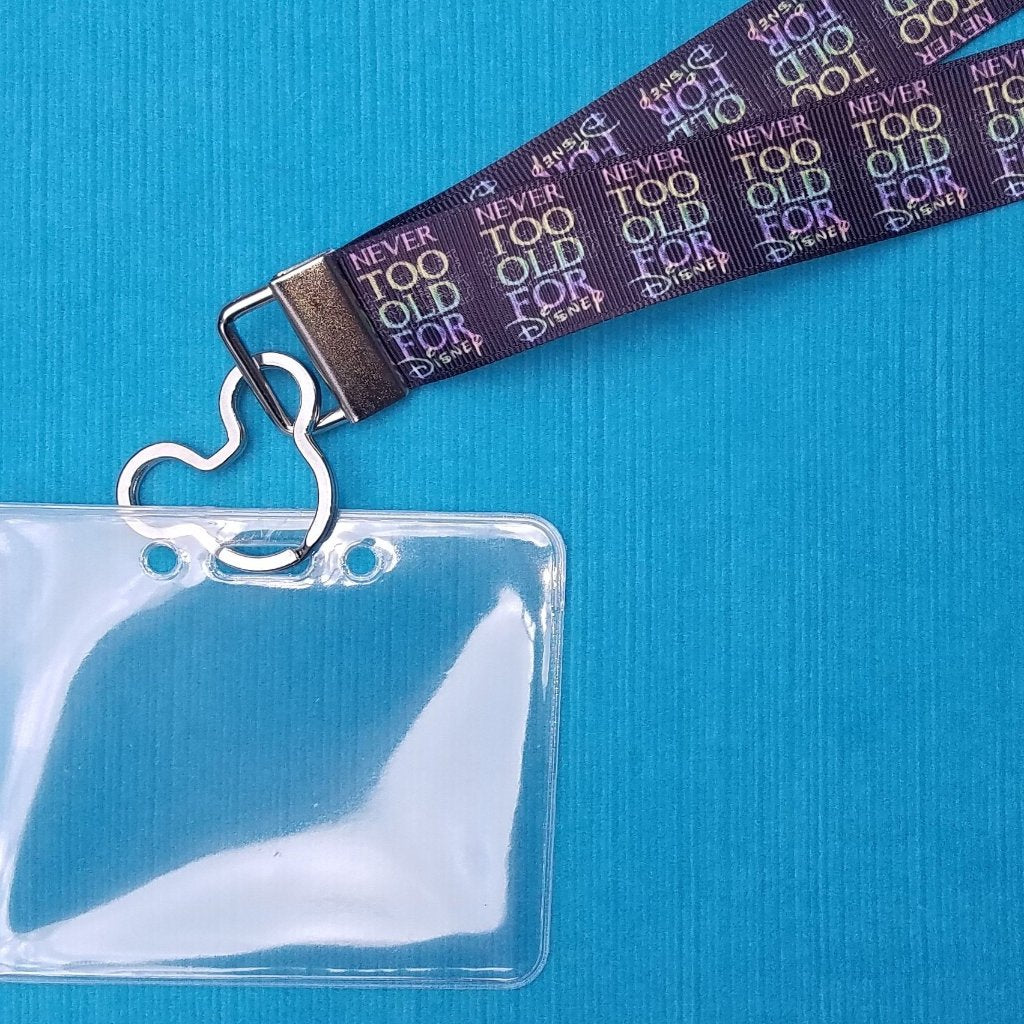 Disney Lanyard  - for KTTW - Never Too Old For Disney - DCL - Disney World - Disneyland - Non-scratchy - Child or Adult