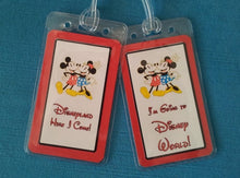 Set of Four Custom Luggage Tags for Your Disney World - Land - Cruise Vacation