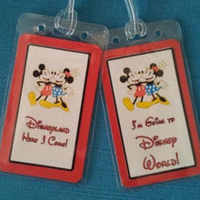Set of Two Custom Luggage Tags for Your Disney World - Land - Cruise Vacation
