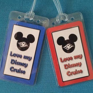 Set of Two &quot;Love My Disney Cruise&quot; Luggage Tags