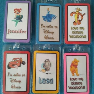 One Personalized Luggage Tag for Your Disney World - Land - Cruise Trip