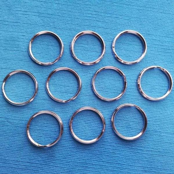Split Ring - Set of 10 - Keyring Key Rings - for Key Fob - Fish Extender - FE Gift
