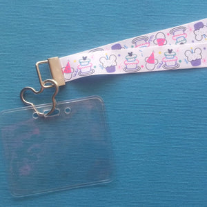 Disney KTTW Card Holder/Lanyard  - Mickey Happy Birthday - Non-scratchy - Child or Adult