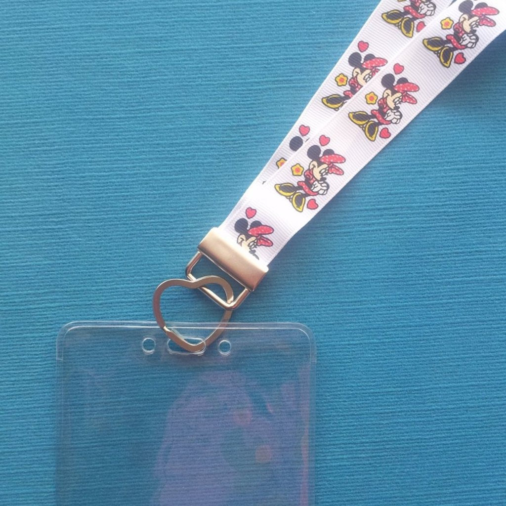Disney KTTW Card Holder/Lanyard  - Minnie Mouse - Non-scratchy - Child or Adult