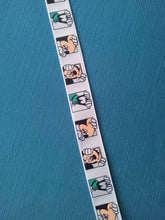 Peeking Mickey Mouse and Goofy 7/8&quot; Grosgrain Ribbon