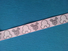 Minnie Mouse Words in Baby Pink 7/8&quot; Grosgrain Ribbon