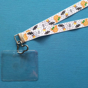 Disney KTTW Card Holder/Lanyard  - Halloween Mickey - Non-scratchy - Child or Adult