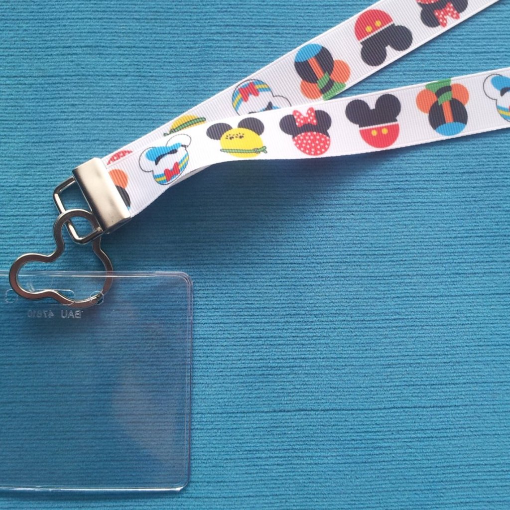 Lanyard - for Disney KTTW Card - Disney Cruise -  Fab Five Mickey Heads - Non-scratchy - Child or Adult