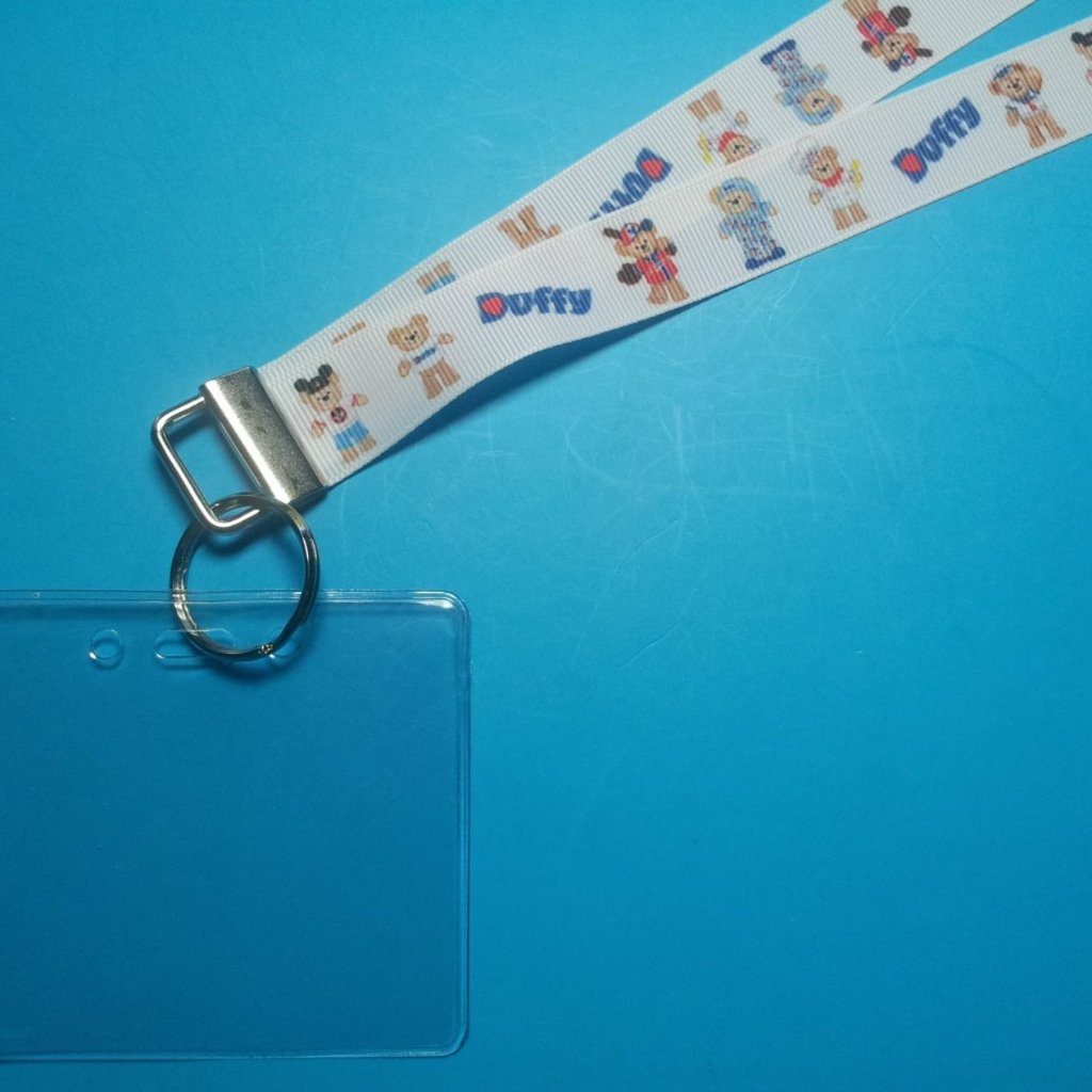 Disney KTTW Card Holder/Lanyard  - Duffy the Disney Bear - Non-scratchy - Child or Adult