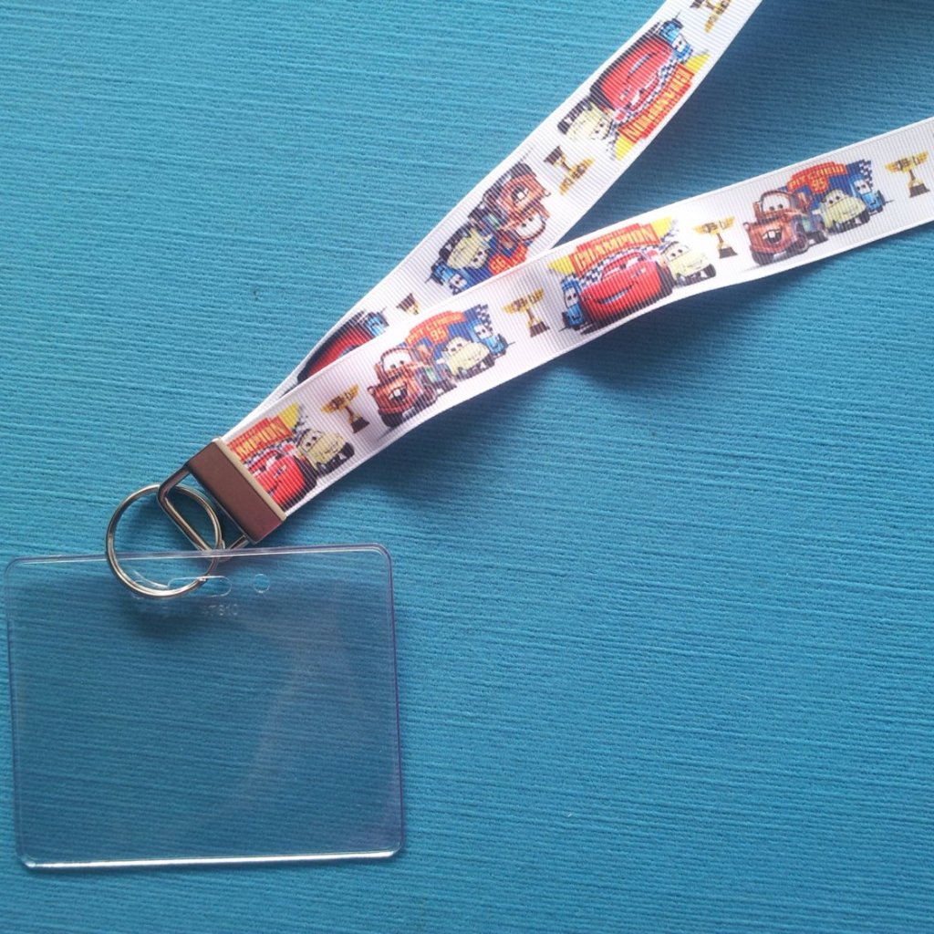 Disney KTTW Card Holder/Lanyard  - Cars - Non-scratchy - Child or Adult