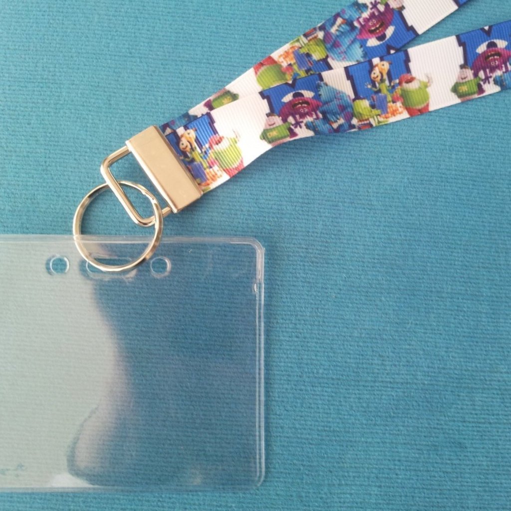 Disney KTTW Card Holder/Lanyard  - Monsters University - Non-scratchy - Child or Adult