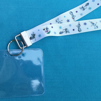 Disney KTTW Card Holder/Lanyard  - Frozen - Olaf - Do you wanna build a snowman?! - Non-scratchy - Child or Adult