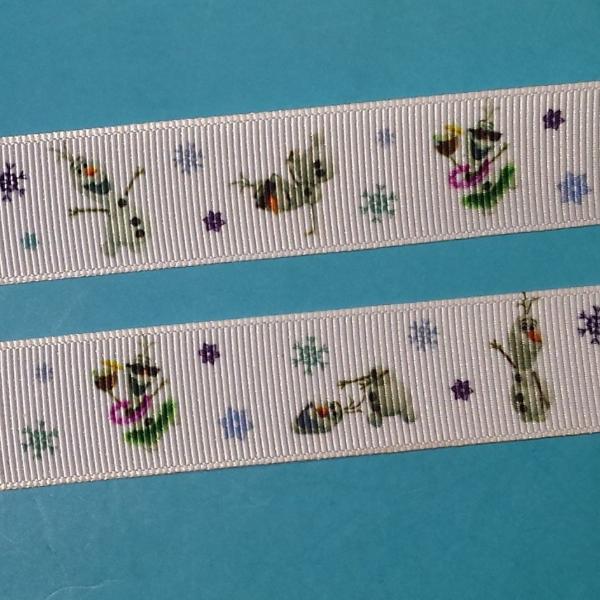 Olaf Ribbon 7/8' Grosgrain - Frozen - Do you wanna build a snowman?! - Exclusive Design Only Available here!