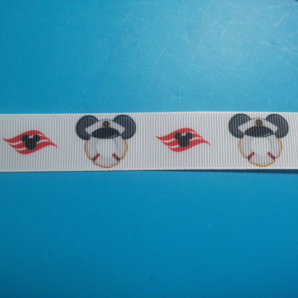 Disney Cruise 7/8" Grosgrain Ribbon - by the yard - Exclusive Design/Limited Availability!